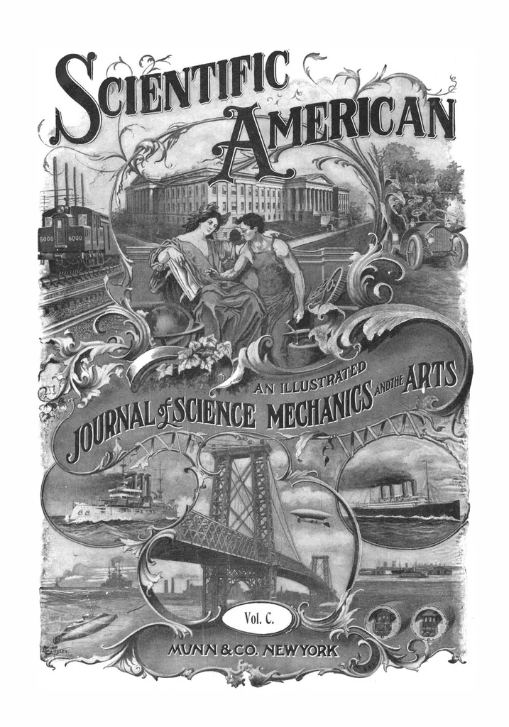 An illustration from Scientific American, Vol. 100, No. 1 (January 1909), 1909, leaf 0
