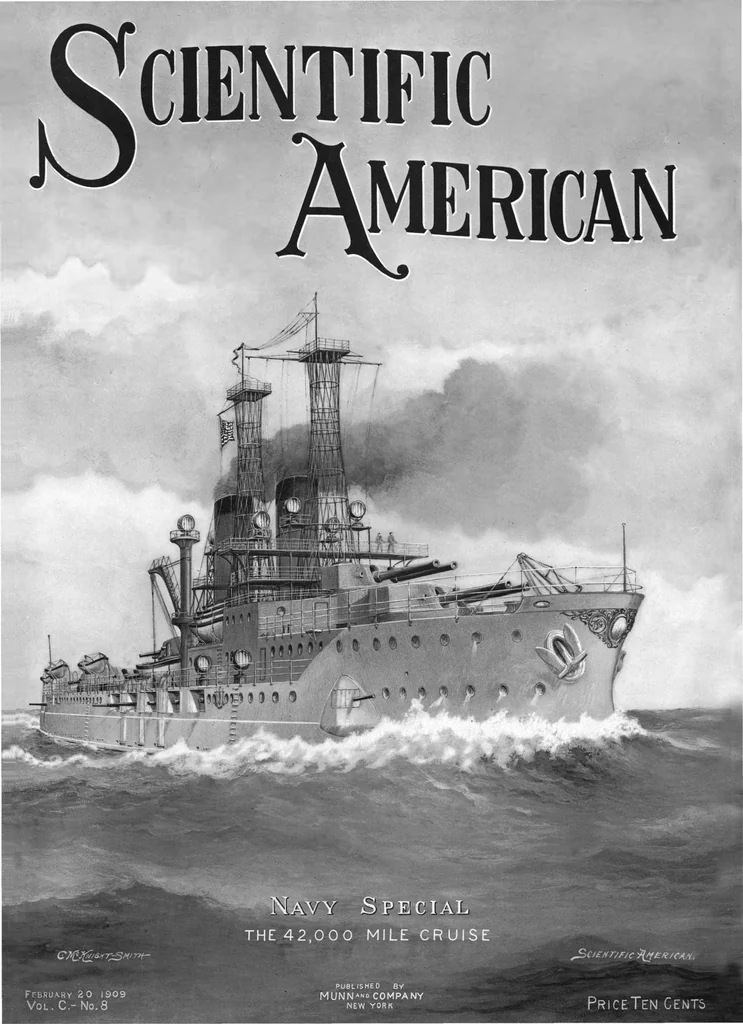 An illustration from Scientific American, Vol. 100, No. 8 (February 1909), 1909, leaf 0