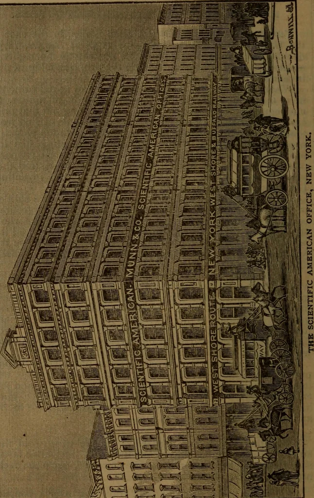 An illustration from The Scientific American reference book; a compendium of useful information, containing the complete census of the United States by counties ... patent and copyright laws ... forms for patents, caveats, assignments, and licenses ... etc, 1892, leaf 39