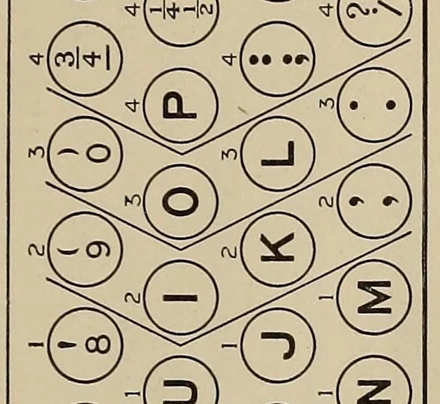 An illustration from A scientific course in typewriting, 1922, leaf 41