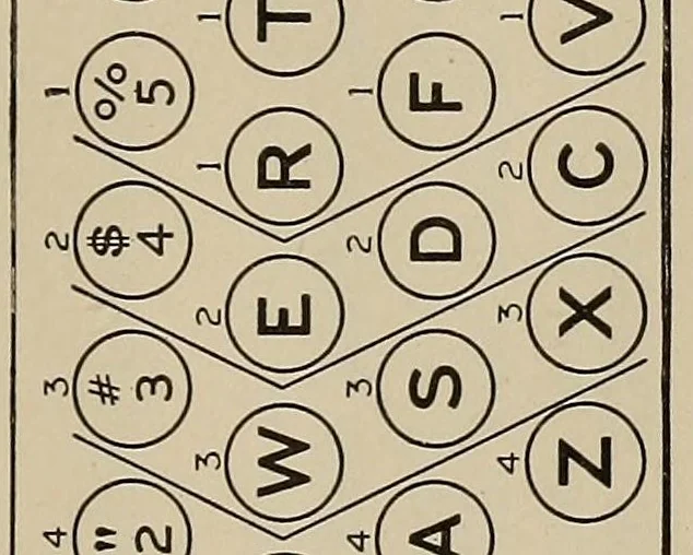 An illustration from A scientific course in typewriting, 1922, leaf 41