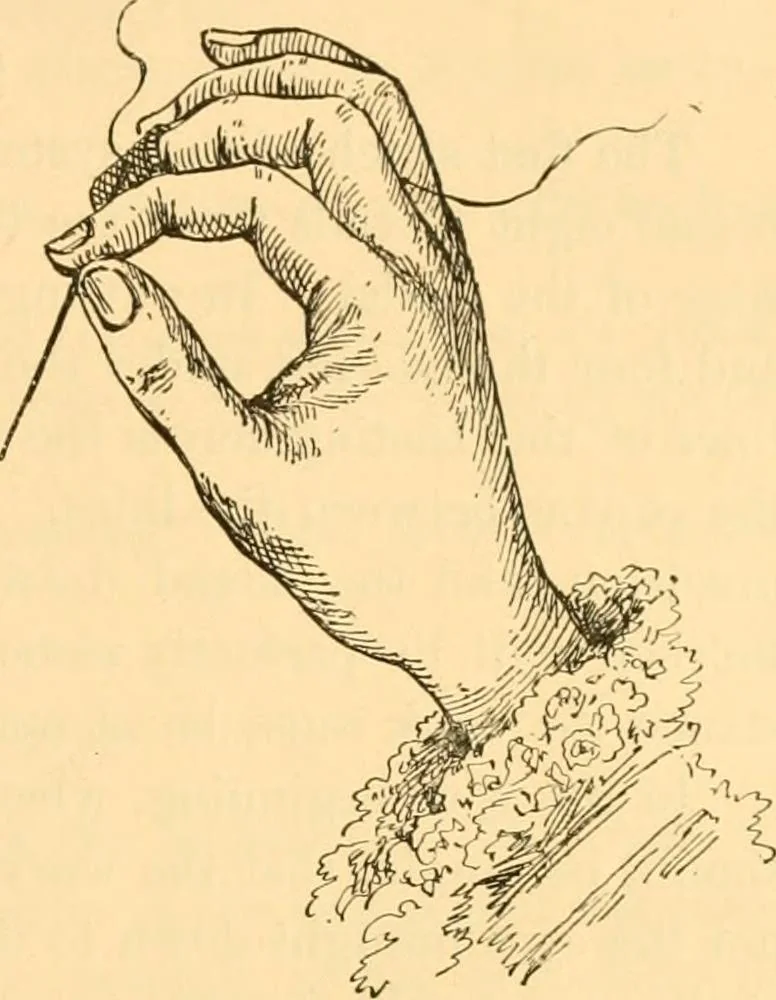 An illustration from Scientific sewing and garment cutting, for use in schools and in the home;, 1898, leaf 28