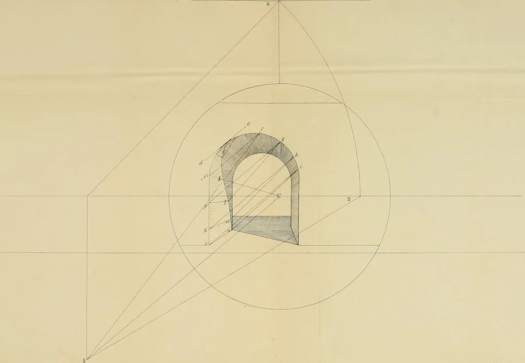 An illustration from Sciography : or, Radical projection of shadows, 1868, leaf 84