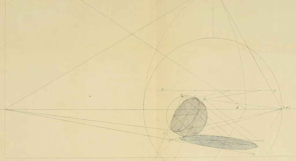 An illustration from Sciography : or, Radical projection of shadows, 1868, leaf 96