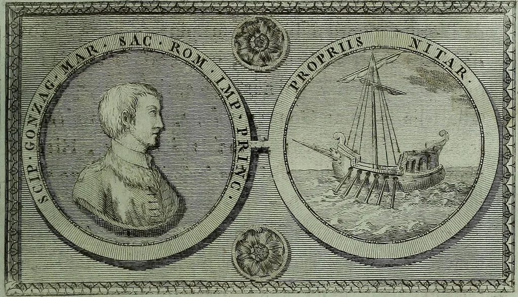 An illustration from Scipionis Gonzagae Cardinalis Commentariorum rerum suarum libri tres, 1791, leaf 290
