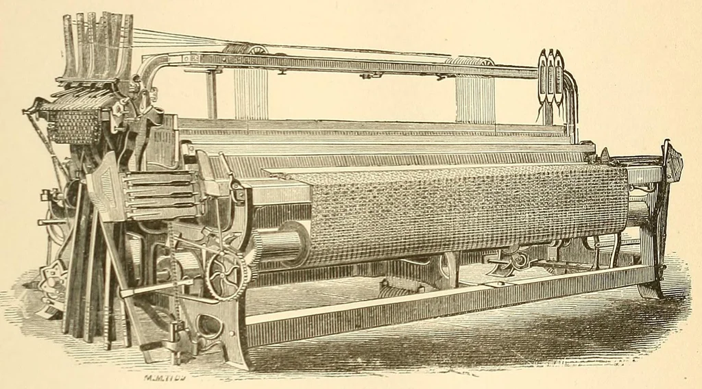 An illustration from Scissors and yardstick, or, all about dry goods : a complete manual, giving a detailed description of each article included in the several departments, together with upholstery and house-furnishing goods ; also, a list of all the principal dry goods manufacturing cities and towns of the world, 1872, leaf 207