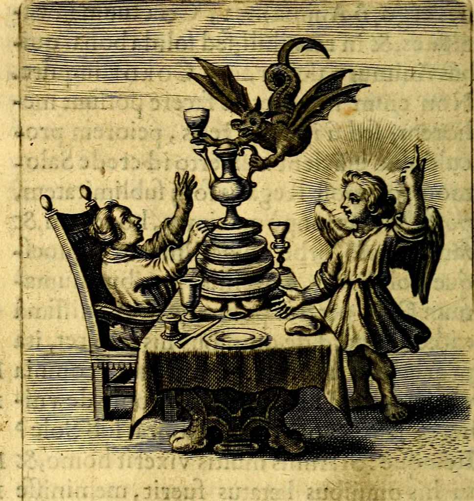 An illustration from Scola cordis. Sive aversi a deo cordis ad cumdem reductio, et instructio .., 1635, leaf 141