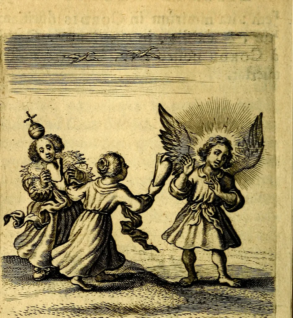 An illustration from Scola cordis. Sive aversi a deo cordis ad cumdem reductio, et instructio .., 1635, leaf 171