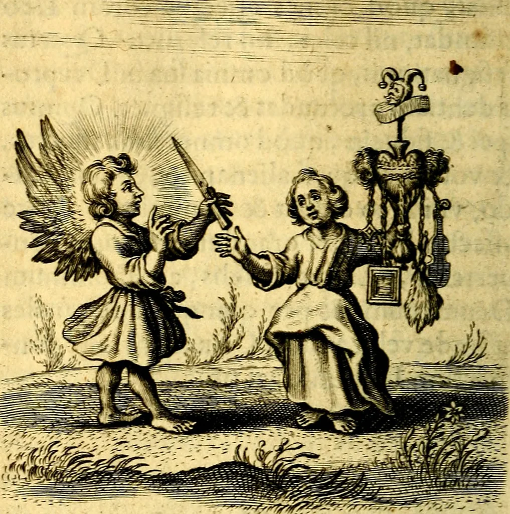 An illustration from Scola cordis. Sive aversi a deo cordis ad cumdem reductio, et instructio .., 1635, leaf 213
