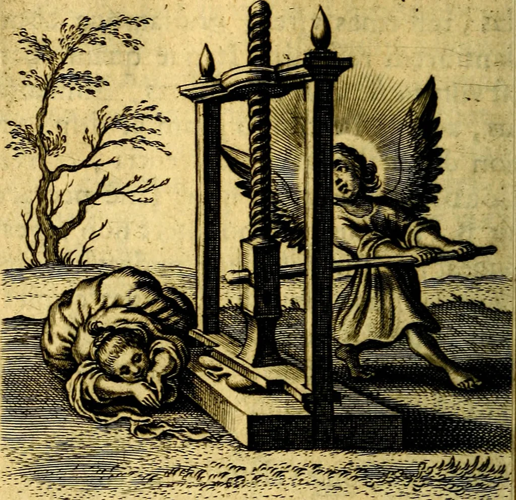 An illustration from Scola cordis. Sive aversi a deo cordis ad cumdem reductio, et instructio .., 1635, leaf 233