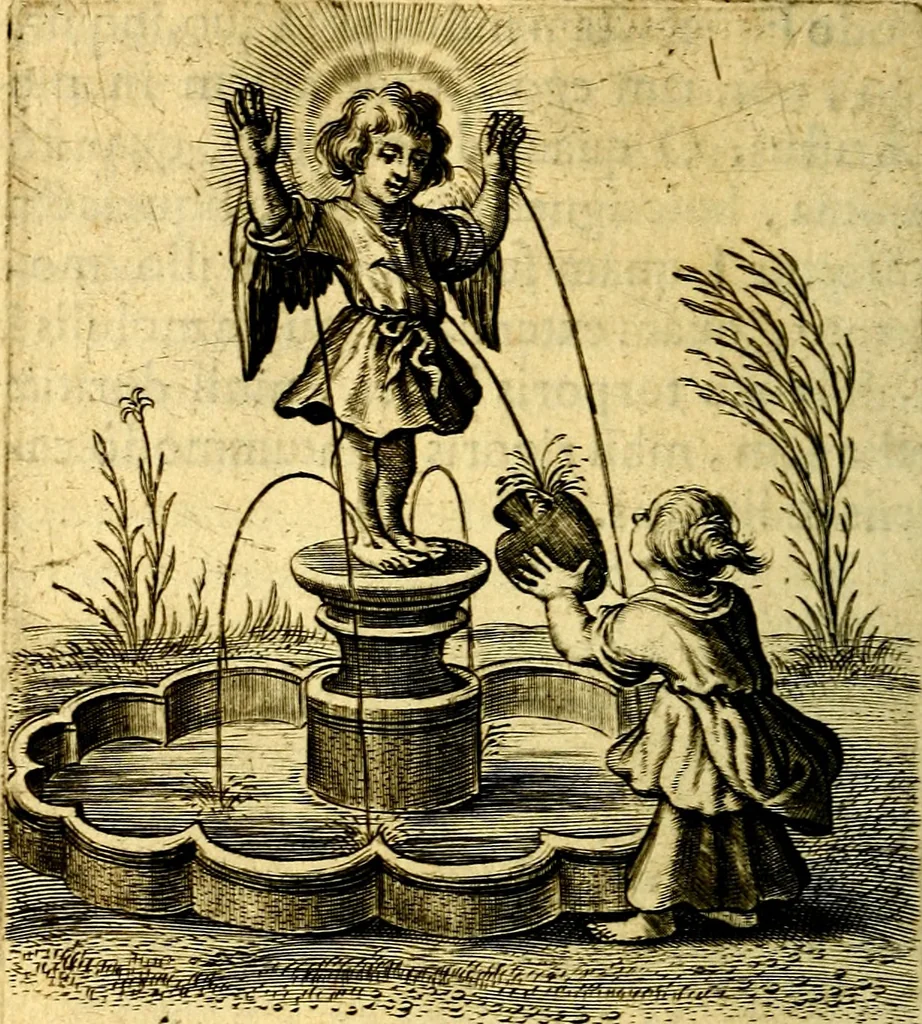 An illustration from Scola cordis. Sive aversi a deo cordis ad cumdem reductio, et instructio .., 1635, leaf 253