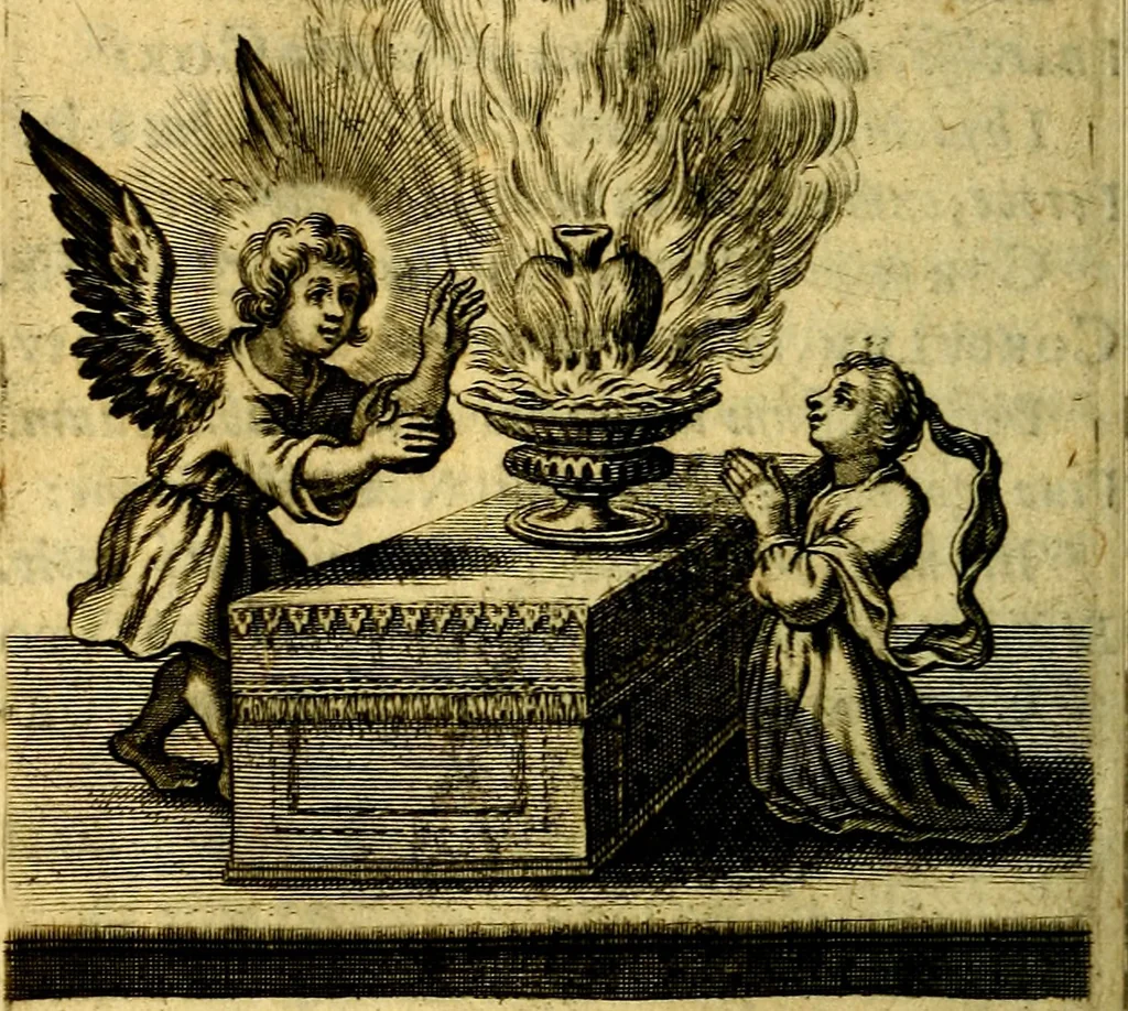 An illustration from Scola cordis. Sive aversi a deo cordis ad cumdem reductio, et instructio .., 1635, leaf 281
