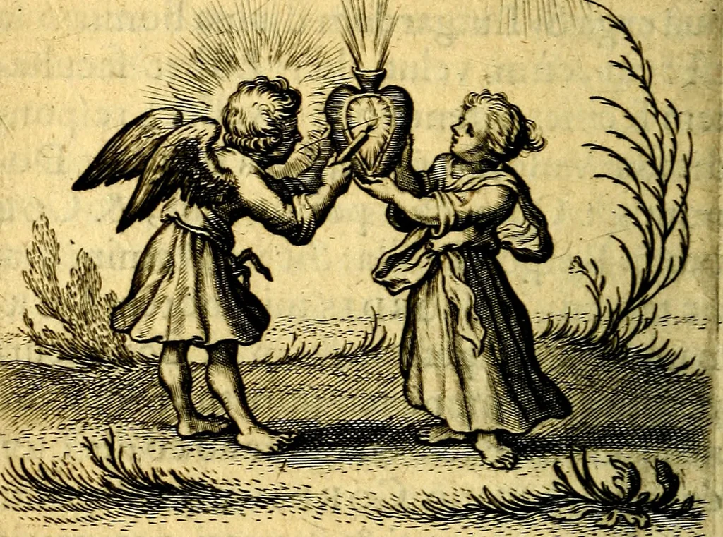 An illustration from Scola cordis. Sive aversi a deo cordis ad cumdem reductio, et instructio .., 1635, leaf 351