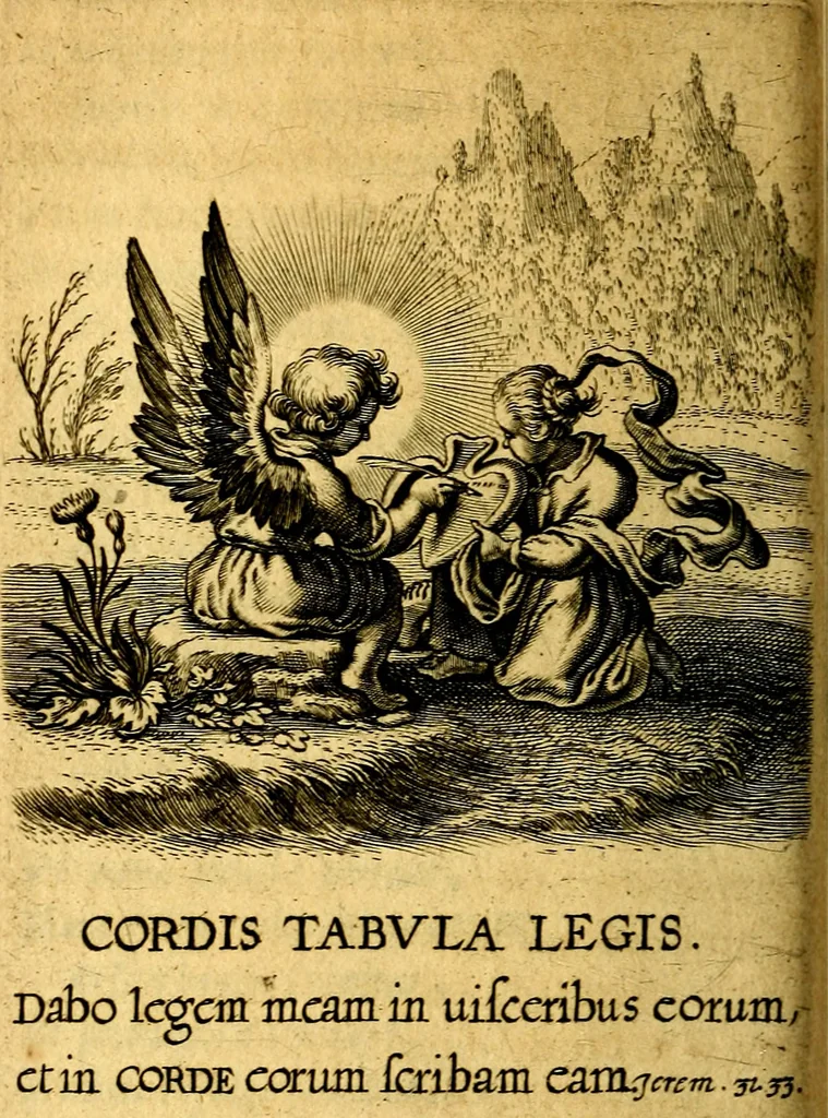 An illustration from Scola cordis. Sive aversi a deo cordis ad cumdem reductio, et instructio .., 1635, leaf 365