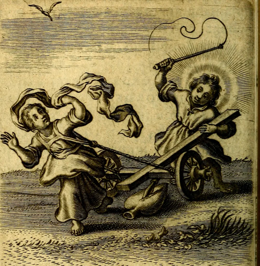 An illustration from Scola cordis. Sive aversi a deo cordis ad cumdem reductio, et instructio .., 1635, leaf 375