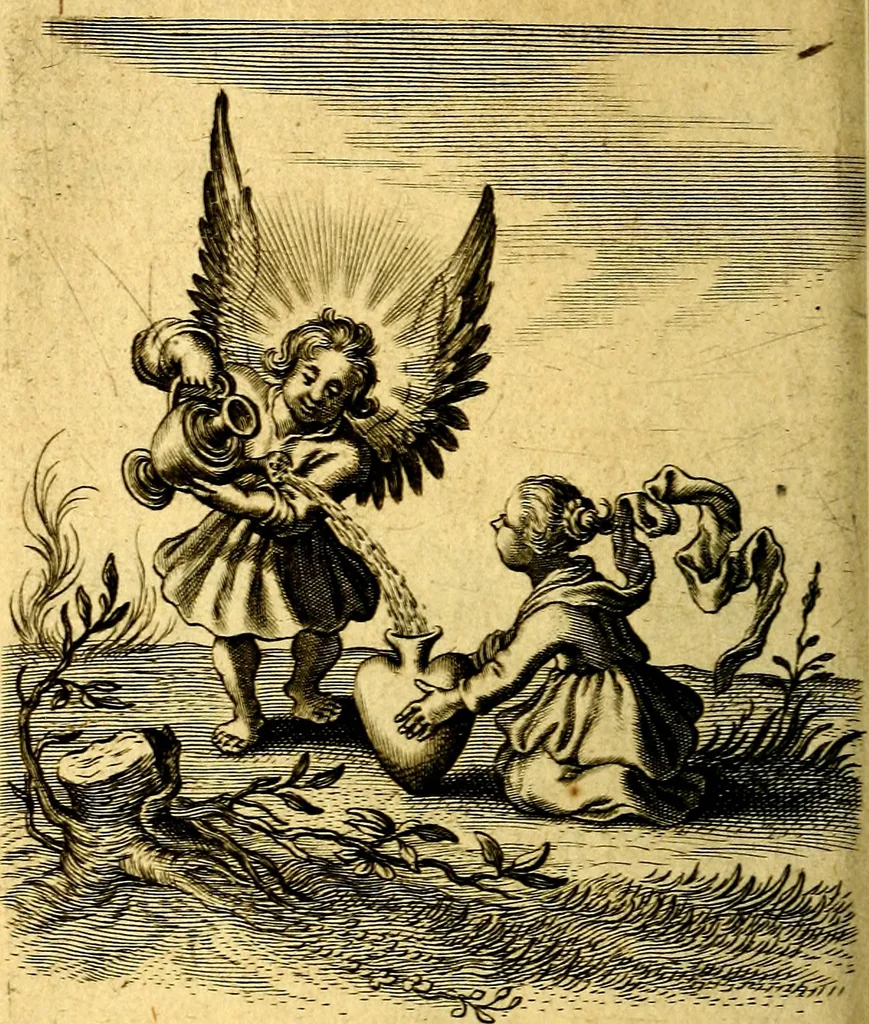 An illustration from Scola cordis. Sive aversi a deo cordis ad cumdem reductio, et instructio .., 1635, leaf 397