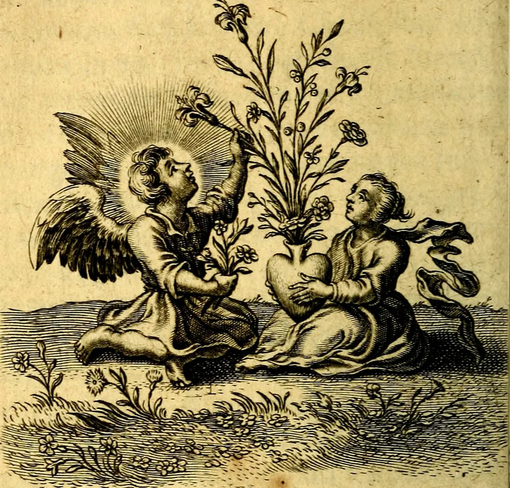 An illustration from Scola cordis. Sive aversi a deo cordis ad cumdem reductio, et instructio .., 1635, leaf 405