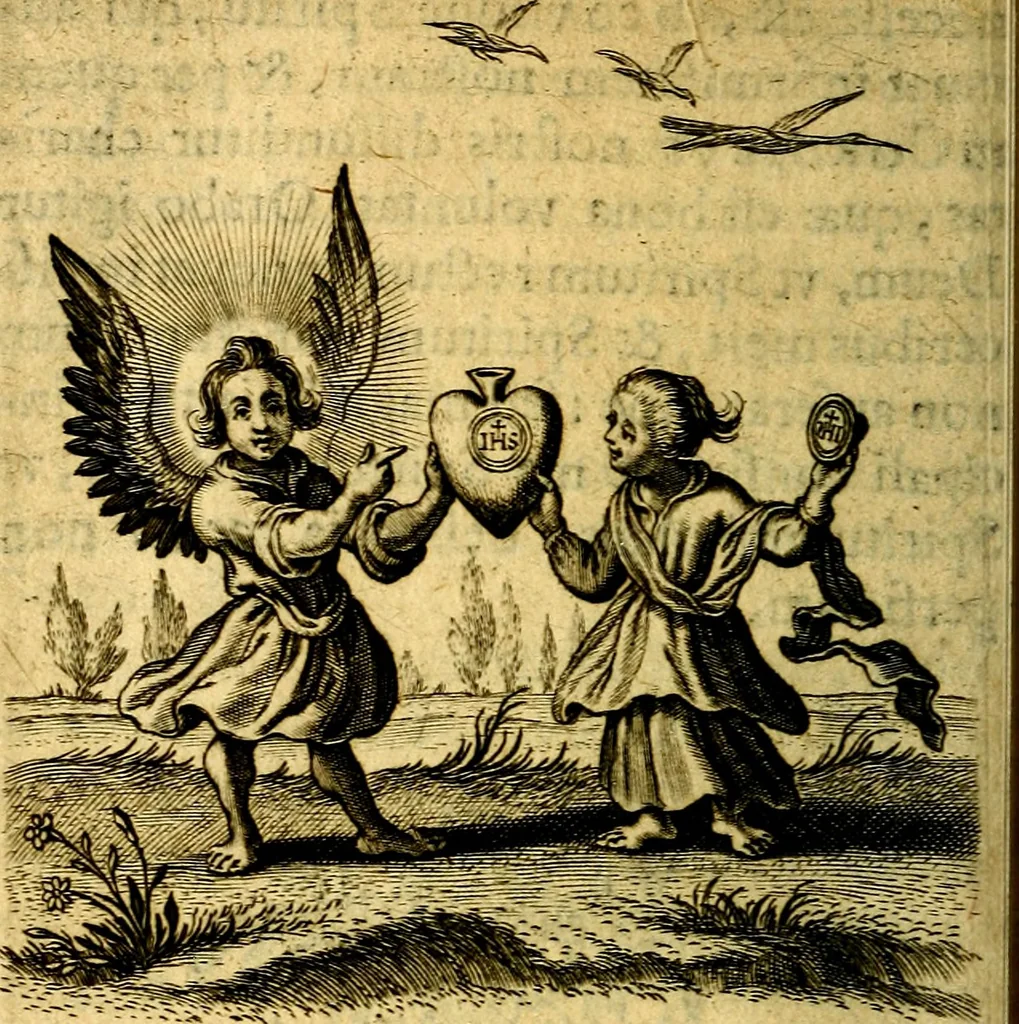 An illustration from Scola cordis. Sive aversi a deo cordis ad cumdem reductio, et instructio .., 1635, leaf 461