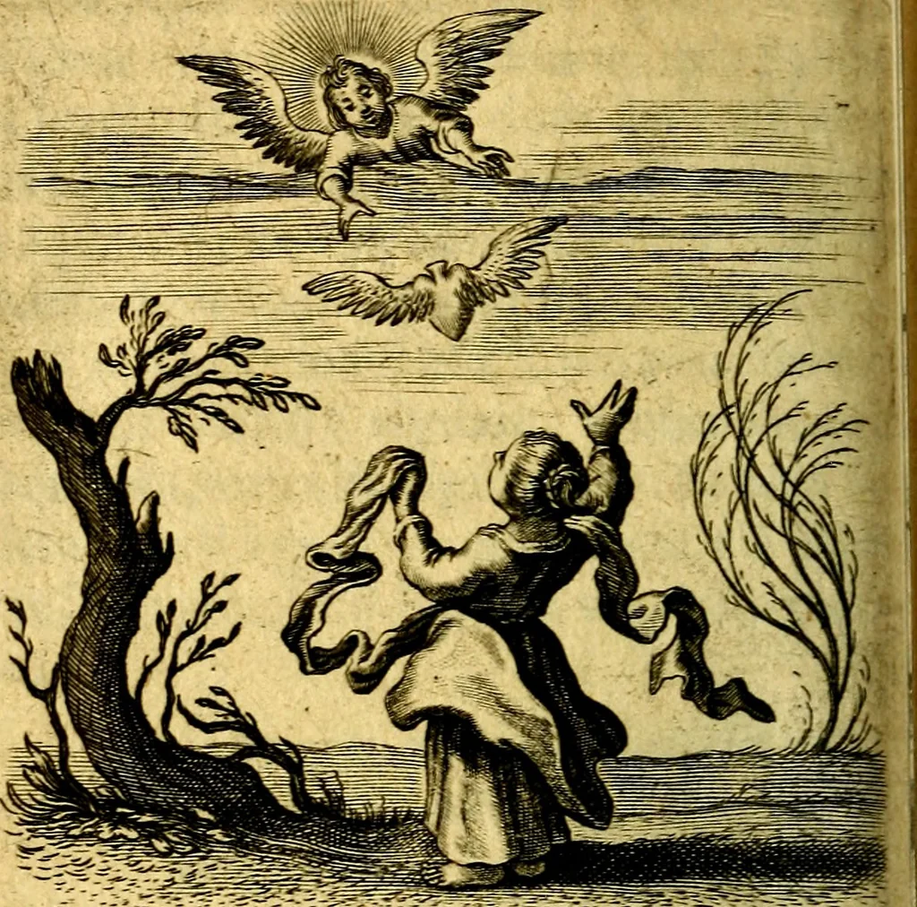 An illustration from Scola cordis. Sive aversi a deo cordis ad cumdem reductio, et instructio .., 1635, leaf 507