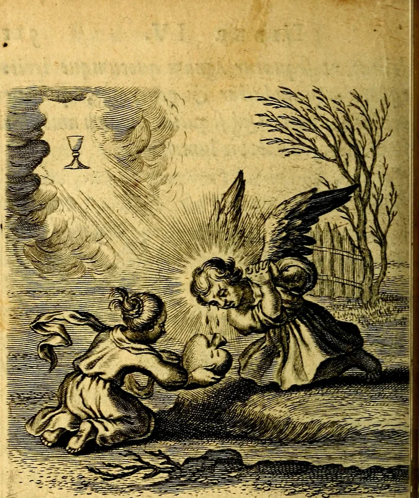 An illustration from Scola cordis. Sive aversi a deo cordis ad cumdem reductio, et instructio .., 1635, leaf 549