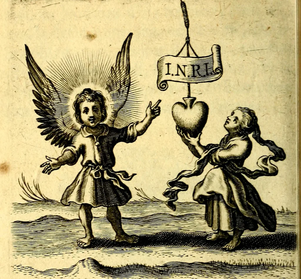 An illustration from Scola cordis. Sive aversi a deo cordis ad cumdem reductio, et instructio .., 1635, leaf 619