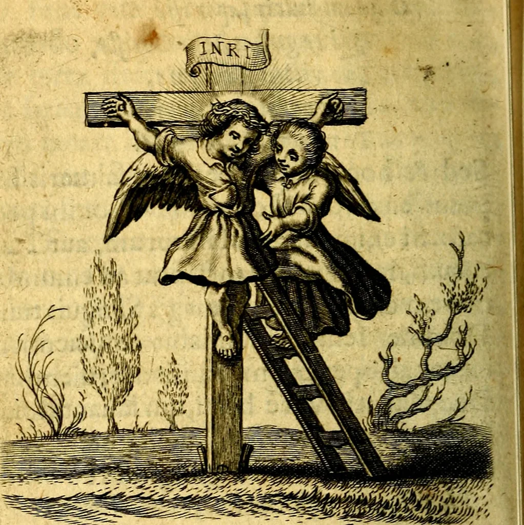 An illustration from Scola cordis. Sive aversi a deo cordis ad cumdem reductio, et instructio .., 1635, leaf 643