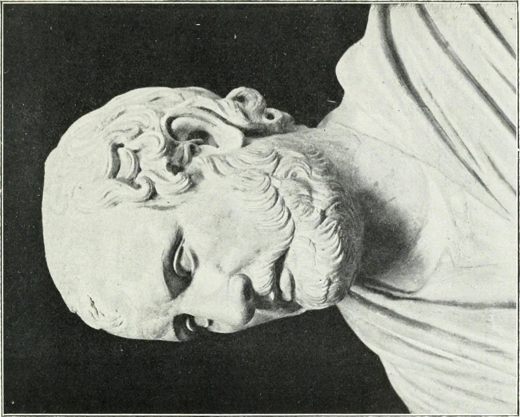 An illustration from Scopas et Praxitèle : la sculpture grecque au IVe siècle jusqu'au temps d'Alexandre, 1907, leaf 162
