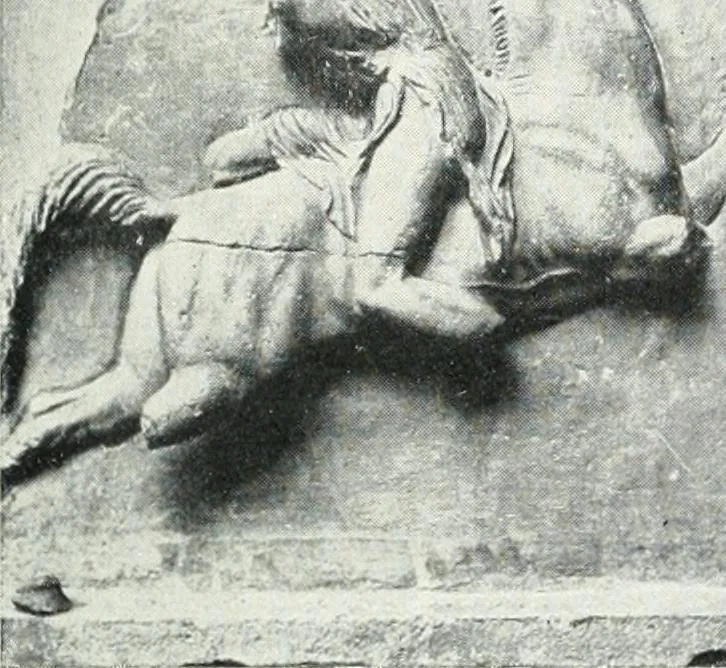 An illustration from Scopas et Praxitèle : la sculpture grecque au IVe siècle jusqu'au temps d'Alexandre, 1907, leaf 64