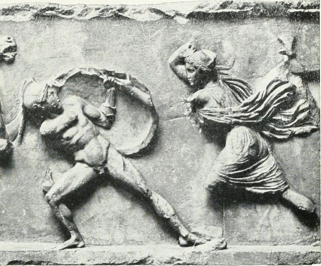 An illustration from Scopas et Praxitèle : la sculpture grecque au IVe siècle jusqu'au temps d'Alexandre, 1907, leaf 64