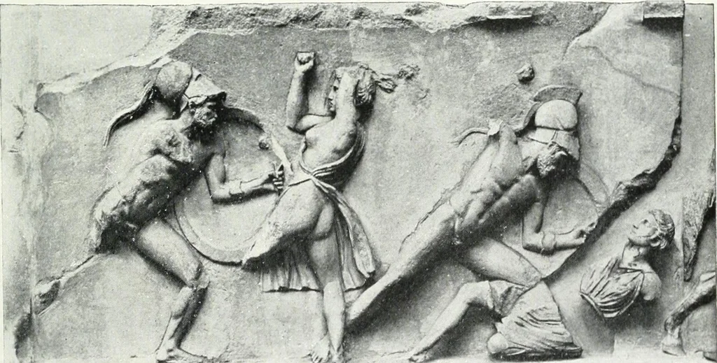 An illustration from Scopas et Praxitèle : la sculpture grecque au IVe siècle jusqu'au temps d'Alexandre, 1907, leaf 64
