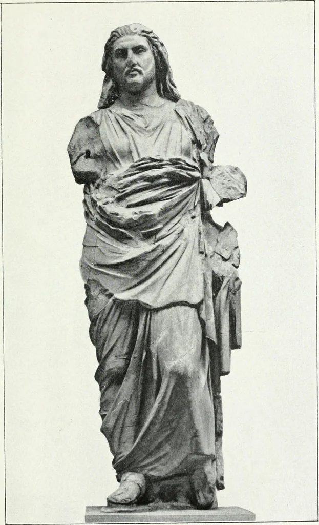 An illustration from Scopas et Praxitèle : la sculpture grecque au IVe siècle jusqu'au temps d'Alexandre, 1907, leaf 74