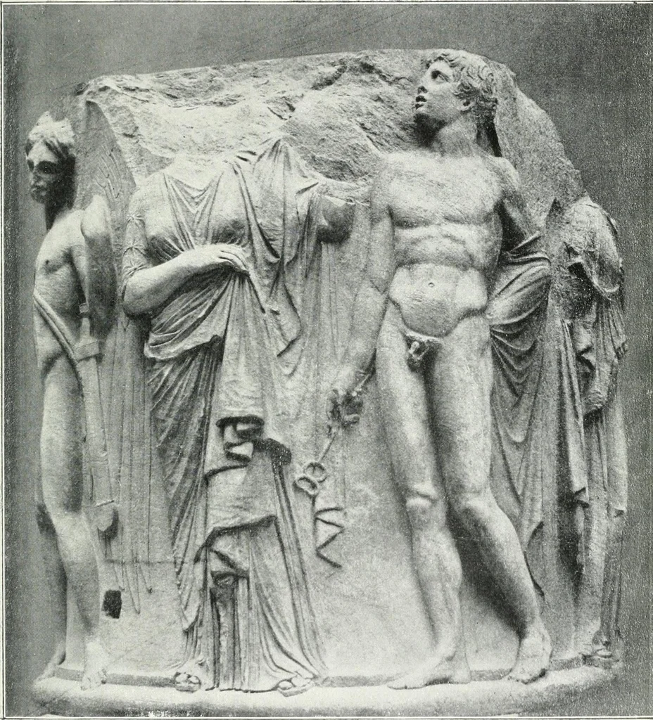 An illustration from Scopas et Praxitèle : la sculpture grecque au IVe siècle jusqu'au temps d'Alexandre, 1907, leaf 84