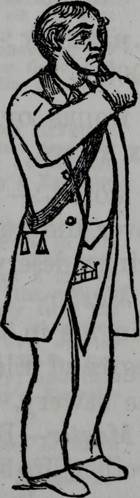 An illustration from Scotch Rite masonry illustrated : the complete ritual of the ancient and accepted Scottish Rite profusely illustrated, 1905, leaf 200