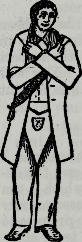 An illustration from Scotch Rite masonry illustrated : the complete ritual of the ancient and accepted Scottish Rite profusely illustrated, 1905, leaf 221