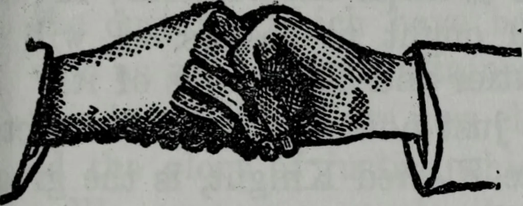 An illustration from Scotch Rite masonry illustrated : the complete ritual of the ancient and accepted Scottish Rite profusely illustrated, 1905, leaf 222