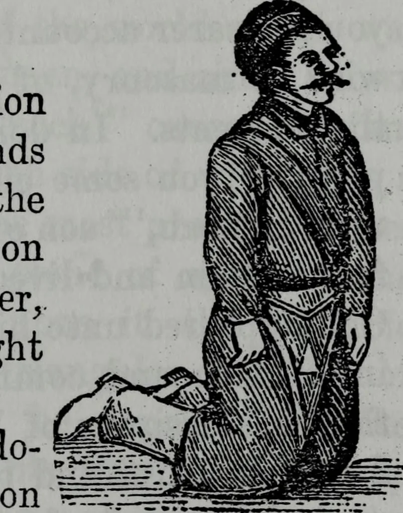 An illustration from Scotch Rite masonry illustrated : the complete ritual of the ancient and accepted Scottish Rite profusely illustrated, 1905, leaf 270