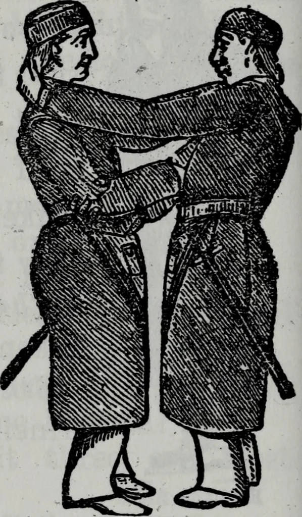 An illustration from Scotch Rite masonry illustrated : the complete ritual of the ancient and accepted Scottish Rite profusely illustrated, 1905, leaf 355
