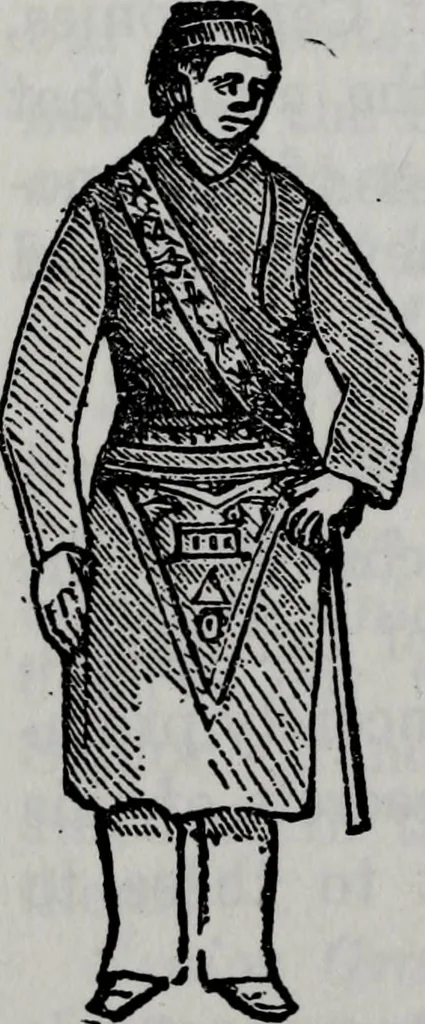 An illustration from Scotch Rite masonry illustrated : the complete ritual of the ancient and accepted Scottish Rite profusely illustrated, 1905, leaf 431
