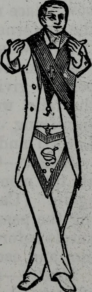 An illustration from Scotch Rite masonry illustrated : the complete ritual of the ancient and accepted Scottish Rite profusely illustrated, 1905, leaf 480