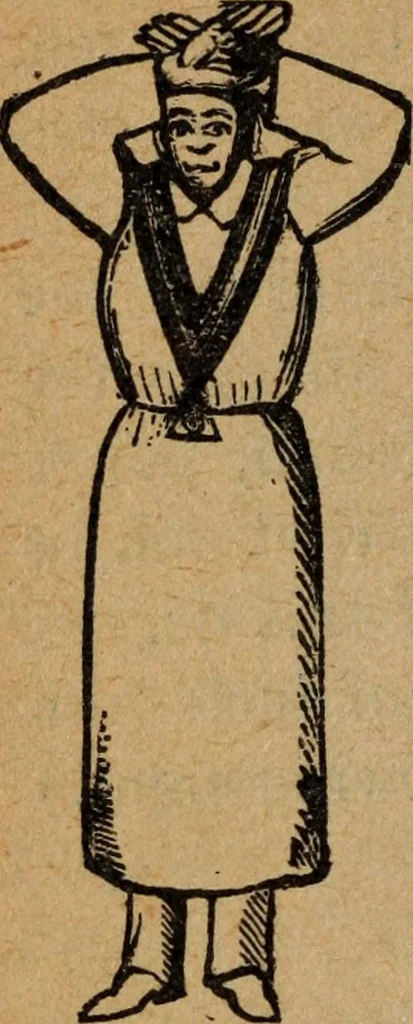 An illustration from Scotch Rite masonry illustrated : the complete ritual of the ancient and accepted Scottish Rite profusely illustrated, 1905, leaf 181