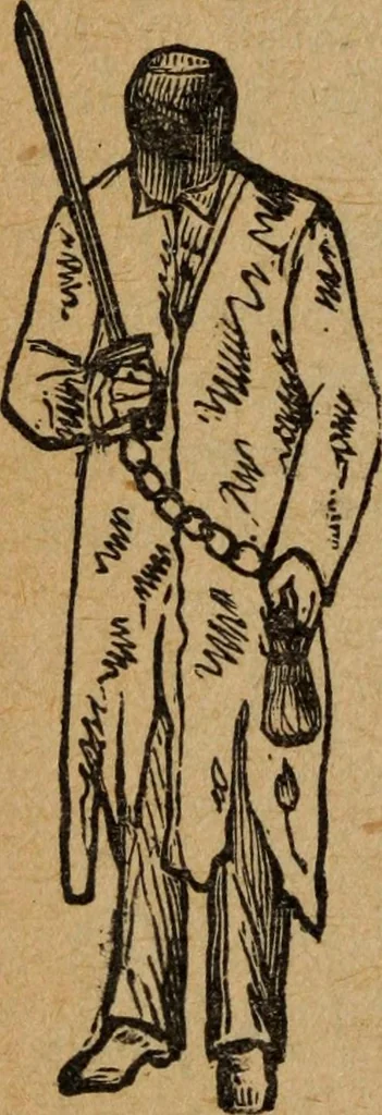 An illustration from Scotch Rite masonry illustrated : the complete ritual of the ancient and accepted Scottish Rite profusely illustrated, 1905, leaf 215