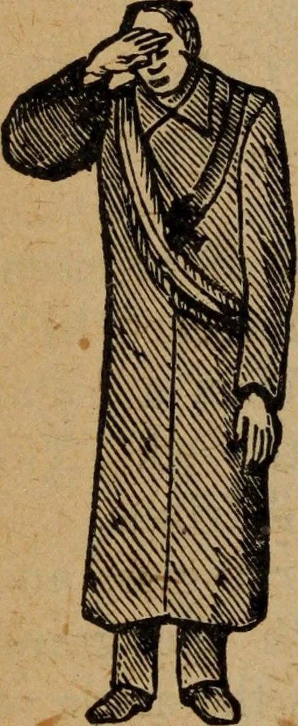 An illustration from Scotch Rite masonry illustrated : the complete ritual of the ancient and accepted Scottish Rite profusely illustrated, 1905, leaf 243
