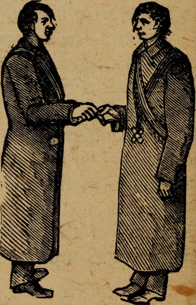 An illustration from Scotch Rite masonry illustrated : the complete ritual of the ancient and accepted Scottish Rite profusely illustrated, 1905, leaf 243