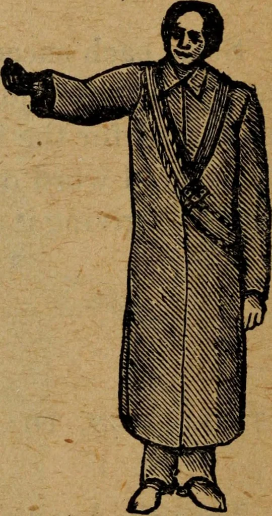 An illustration from Scotch Rite masonry illustrated : the complete ritual of the ancient and accepted Scottish Rite profusely illustrated, 1905, leaf 245