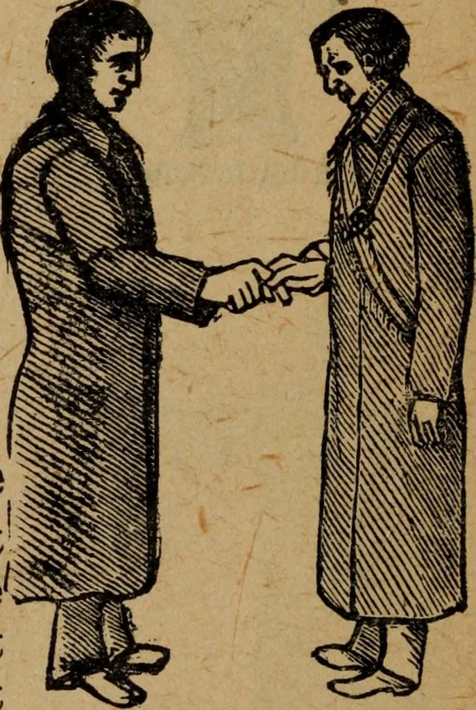 An illustration from Scotch Rite masonry illustrated : the complete ritual of the ancient and accepted Scottish Rite profusely illustrated, 1905, leaf 247