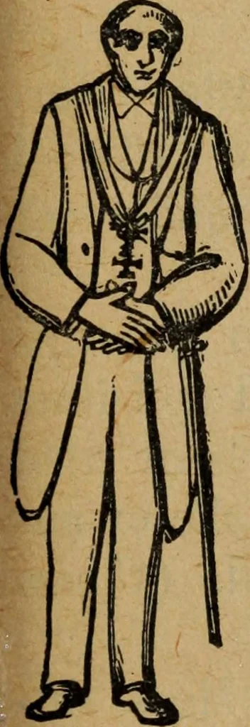 An illustration from Scotch Rite masonry illustrated : the complete ritual of the ancient and accepted Scottish Rite profusely illustrated, 1905, leaf 328