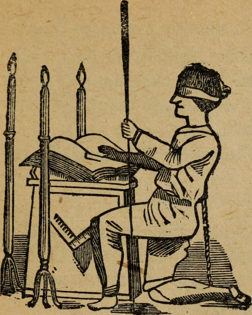 An illustration from Scotch Rite masonry illustrated : the complete ritual of the ancient and accepted Scottish Rite profusely illustrated, 1905, leaf 500