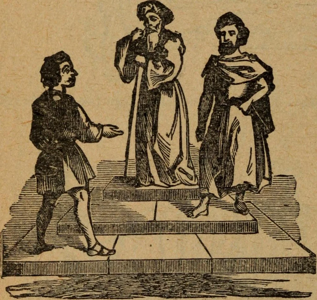 An illustration from Scotch Rite masonry illustrated : the complete ritual of the ancient and accepted Scottish Rite profusely illustrated, 1905, leaf 509