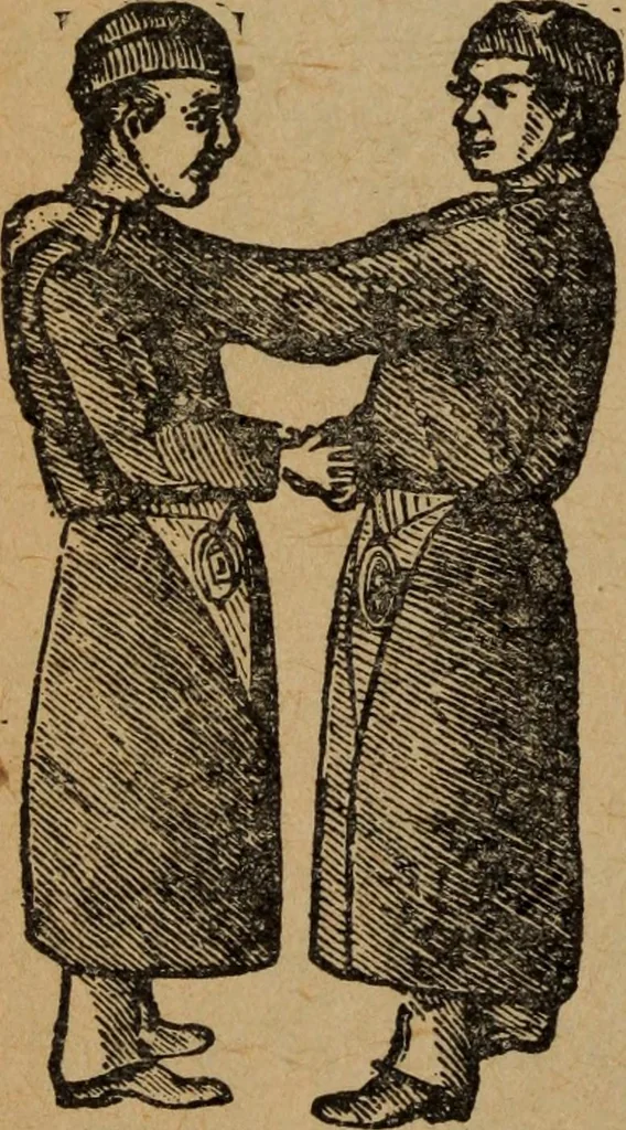 An illustration from Scotch Rite masonry illustrated : the complete ritual of the ancient and accepted Scottish Rite profusely illustrated, 1905, leaf 515