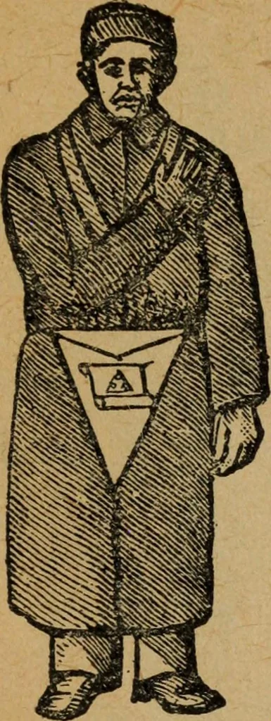 An illustration from Scotch Rite masonry illustrated : the complete ritual of the ancient and accepted Scottish Rite profusely illustrated, 1905, leaf 516